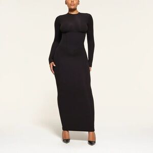 SKIMS Fits Everybody Corset Long Sleeve Dress
